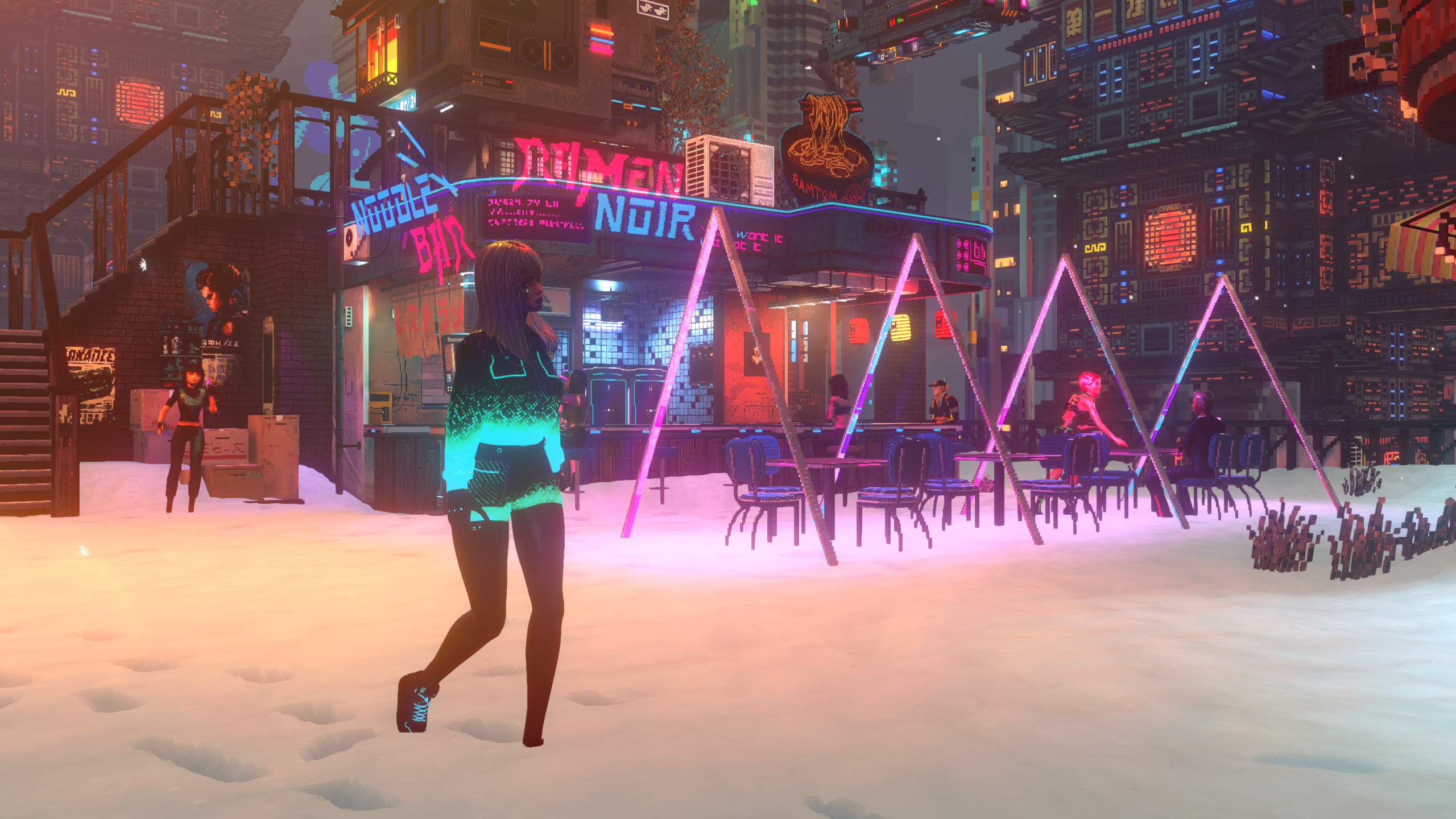 Nivalis Nights Ramen Noir in the snow