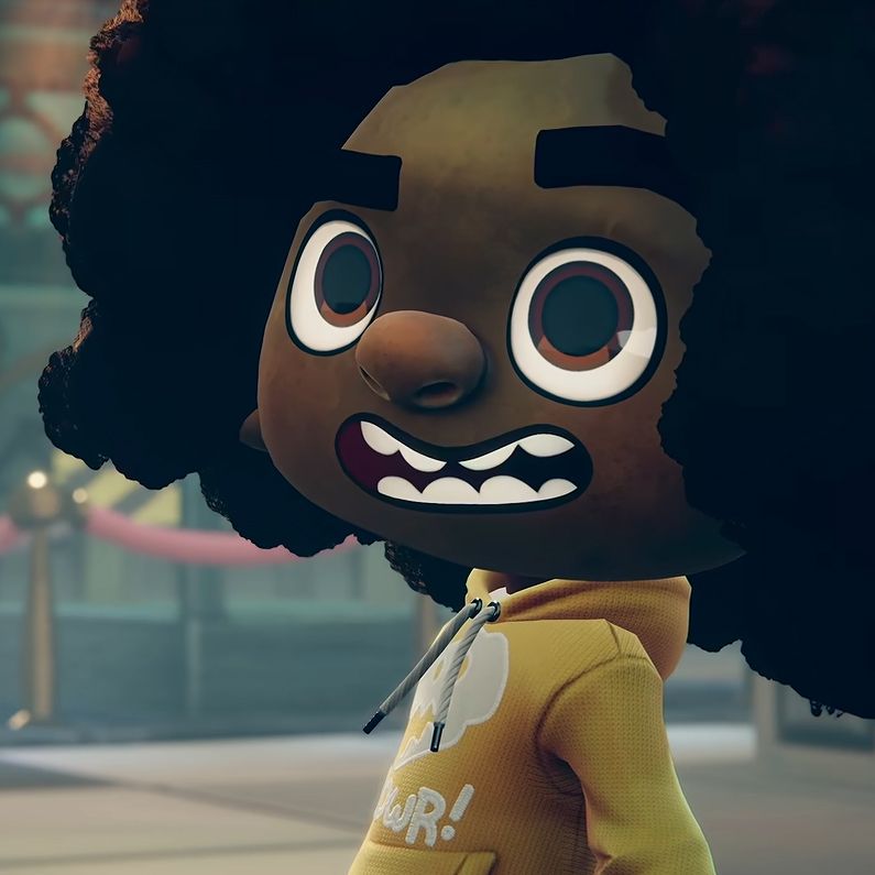 Kid smiling