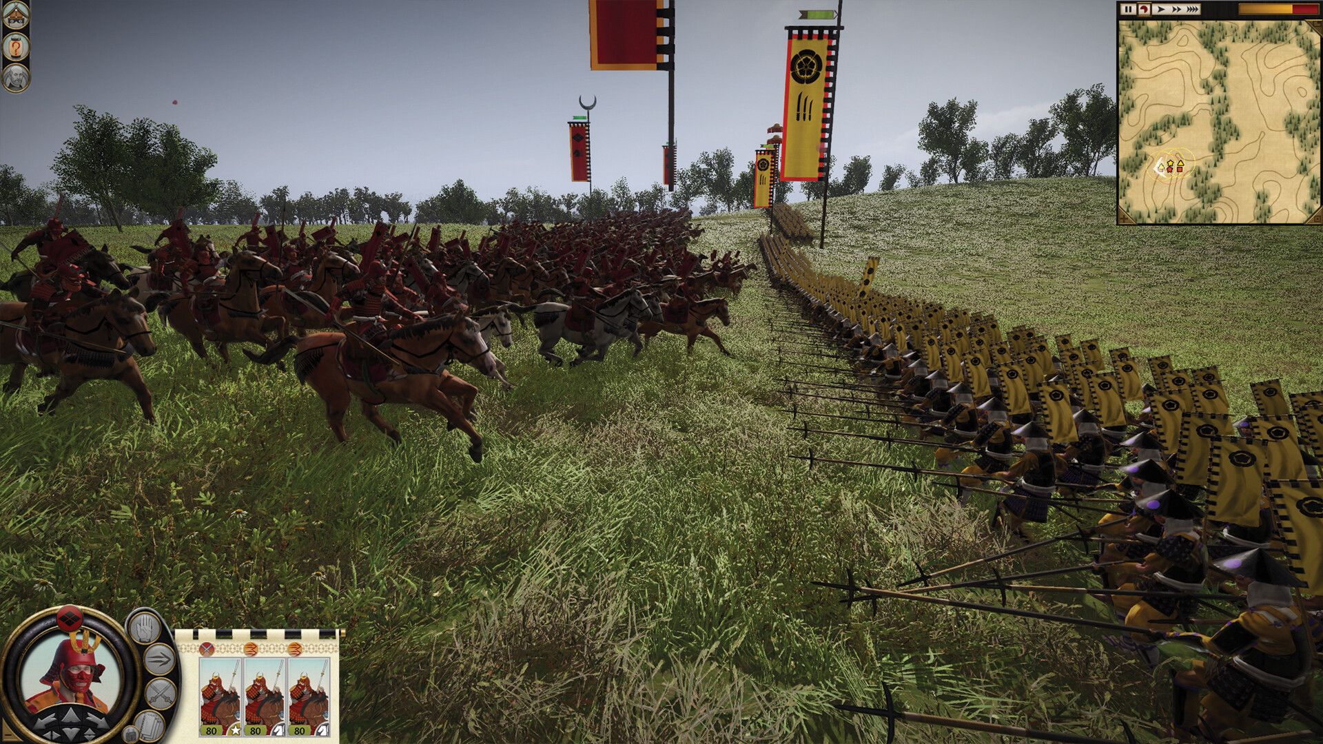 Shogun 2 - Cavalry charging in the remaster